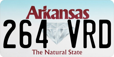 AR license plate 264VRD