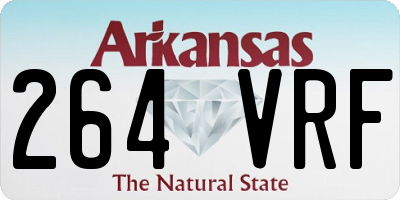 AR license plate 264VRF