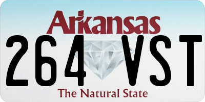 AR license plate 264VST
