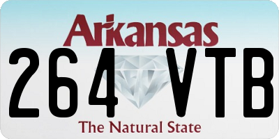 AR license plate 264VTB