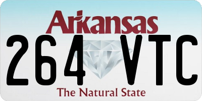 AR license plate 264VTC