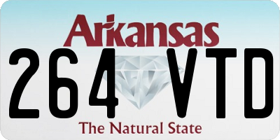 AR license plate 264VTD