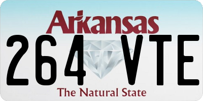 AR license plate 264VTE