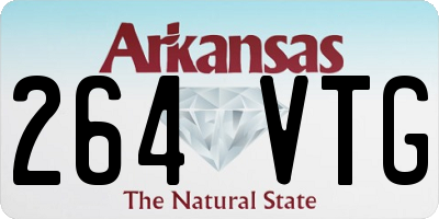 AR license plate 264VTG