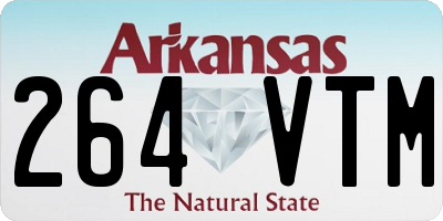 AR license plate 264VTM