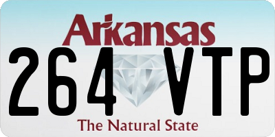 AR license plate 264VTP