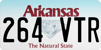 AR license plate 264VTR