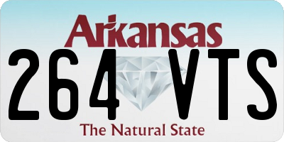 AR license plate 264VTS