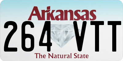AR license plate 264VTT
