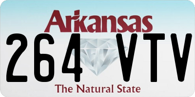 AR license plate 264VTV