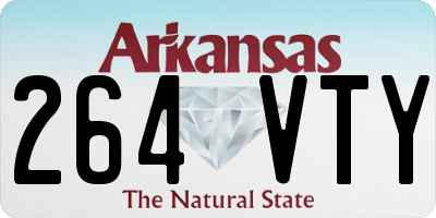 AR license plate 264VTY