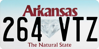 AR license plate 264VTZ