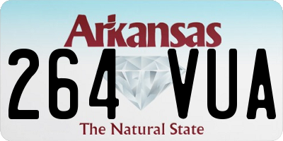 AR license plate 264VUA