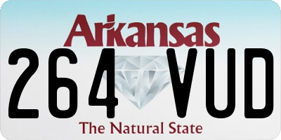 AR license plate 264VUD