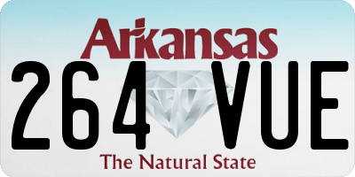 AR license plate 264VUE