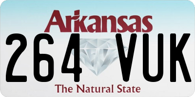 AR license plate 264VUK