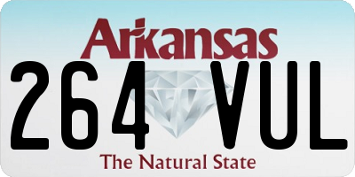 AR license plate 264VUL