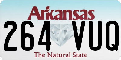 AR license plate 264VUQ