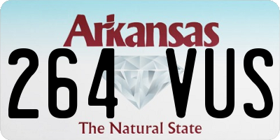 AR license plate 264VUS