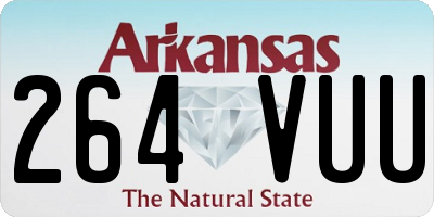 AR license plate 264VUU