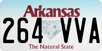 AR license plate 264VVA