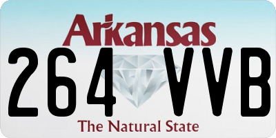 AR license plate 264VVB