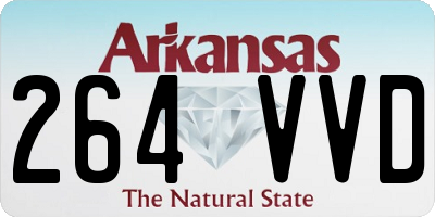 AR license plate 264VVD