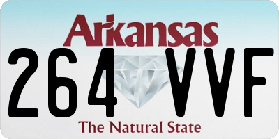 AR license plate 264VVF