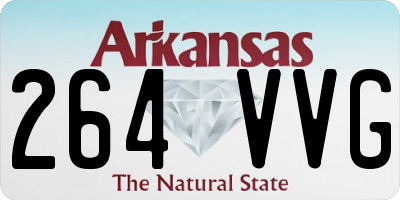 AR license plate 264VVG
