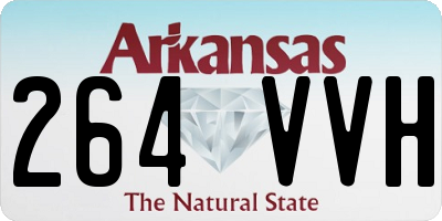 AR license plate 264VVH