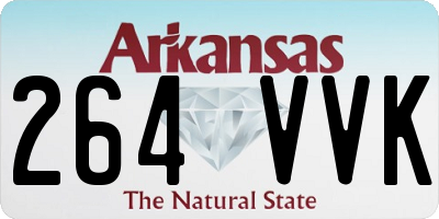 AR license plate 264VVK