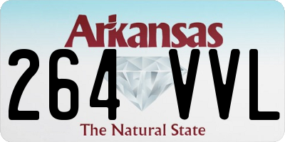 AR license plate 264VVL