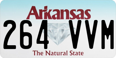 AR license plate 264VVM