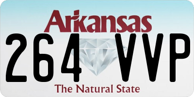 AR license plate 264VVP