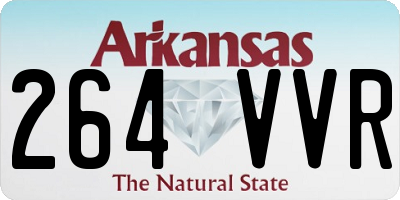 AR license plate 264VVR