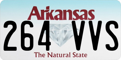 AR license plate 264VVS