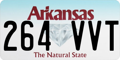AR license plate 264VVT