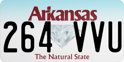 AR license plate 264VVU