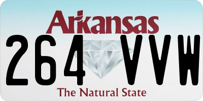 AR license plate 264VVW