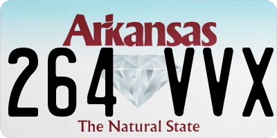 AR license plate 264VVX