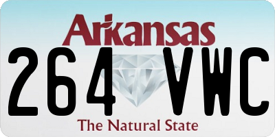 AR license plate 264VWC