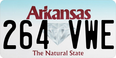 AR license plate 264VWE