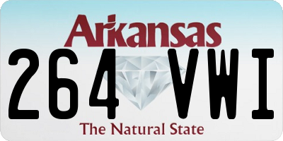 AR license plate 264VWI
