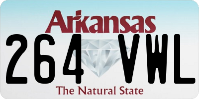AR license plate 264VWL