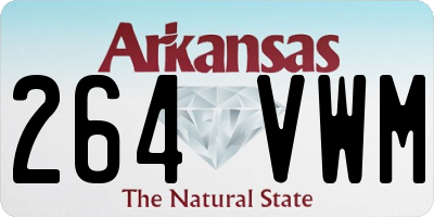 AR license plate 264VWM