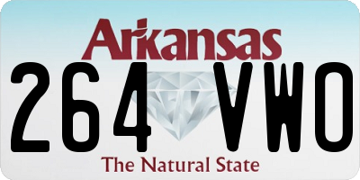 AR license plate 264VWO