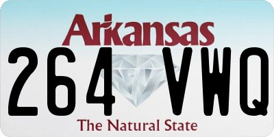 AR license plate 264VWQ