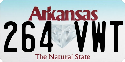AR license plate 264VWT