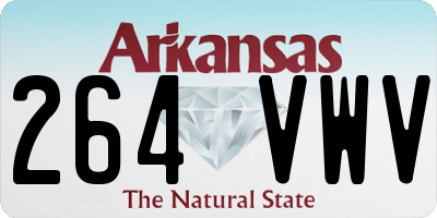 AR license plate 264VWV