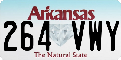 AR license plate 264VWY